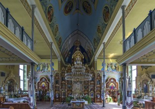 Vault and chancel of the former German Protestant Church today Greek Catholic, Lanivka, Ukraine