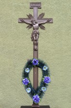 Christ Cross in front of the Greek Catholic Church, Lanivka, Ukraine