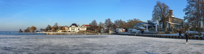 Steinhuder Meer Promenade Winter Panorama Steinhude Germany