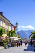 Obermarkt, Fußgängerzone, Marktstraße, Murnau, Upper Bavaria, Bavaria, Germany