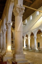 Nave with floor mosaic, Basilica of Santa Maria Assunta of Aquileia, St. Hermagor, Aquileia near