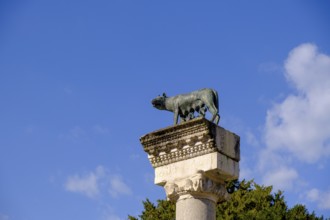 Roman she-wolf with Romolus and Remus, Basilica of Santa Maria Assunta of Aquileia, St. Hermagor,
