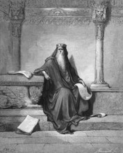 Portrait of King Solomon the Wise, the wealth and wisdom of King Solomon were greater than those of