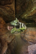 Sandstone Cliffs, Old Castle Rock, near Eppenbrunn, Palatinate Forest, Rhineland-Palatinate,