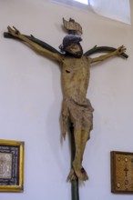 Fork cross, mystic cross, symbol tree of life, St. Peter and Paul monastery church, Altenhohenau