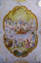 Frescoes by Johann Michael Hartwagner, St. Peter and Paul Abbey, Altenhohenau bei Griestätt,
