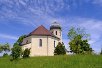 Christkönigskirche, Wildenwart, bei Frasdorf, Chiemgau, Upper Bavaria, Bavaria, Germany