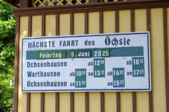 Railway Station, Oechsle Bahn, Ochsenhausen, Rottum Valley, Upper Swabia, Baden-Württemberg,