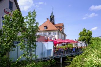 Cafe Hamppwerk, Ochsenhausen, Rottum Tal, Upper Swabia, Baden-Württemberg, Germany