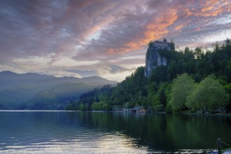 Evening at Bled Castle, Lake Bled, Slovenia
