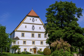 Town hall in former castle, Schechen, Upper Bavaria, Bavaria, Germany