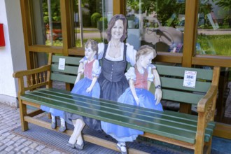 Rastbank, Bankerl, Bank, Aschau, Chiemgau, Upper Bavaria, Bavaria, Germany