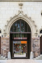 Historic Oberpostdirektion building on Reichsstraße 11, Art Nouveau villas and Wilhelminian era