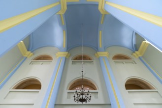Galleries of the restored Choral Synagogue, built from 1842-1865, Drochobych, Ukraine