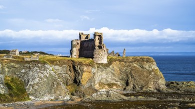Ruins of Tantallon Castle, North Berwick, East Lothian, Scotland, UK