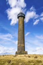 Waterloo Monument over Scottish fields and farms, Jedburgh, Scotland, UK