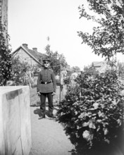 Soldier in uniform posing for the photo, ca. 1920-1930, retro, vintage, old, historic, northern