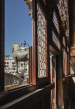 Loggia dei Cavalli with the bronze horses (copy), San Marco Basilica, St Mark's Square, San Marco,
