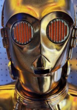 C-3PO, protocol droid, humanoid robot figure from the movie Star Wars