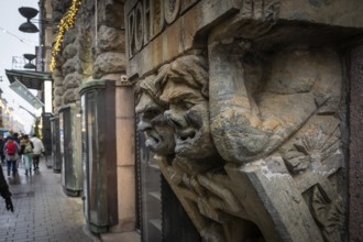 Trolls, stone figures from Kalevala, art nouveau architecture, Pohjola insurance building,