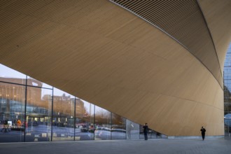 Roof structure, Oodi Central Library and Cultural Center, designed by ALA Architects, Helsinki,