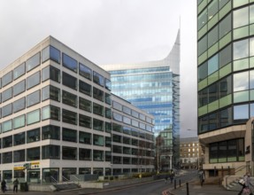 Office block buildings including The Blade building, Abbey Mill House, town centre of Reading,