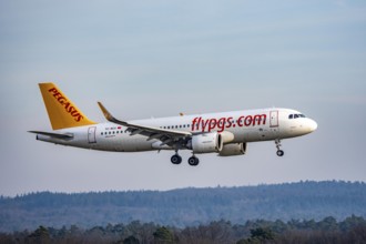 Pegasus, Flypgs.com, Airbus A320neo landing at Cologne/Bonn airport, CGN