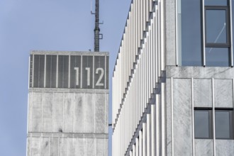 Fire Department, 112, fire station, modern guard, silver façade, fire and rescue station 10,