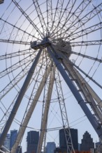 The Montreal Observation Ferris Wheel or La Grande Roue de Montreal amusement ride, Old Port of