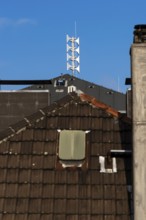 Sirens on the roof of a school building in Wuppertal, Germany