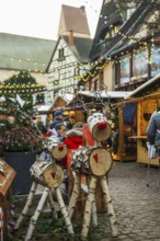 Christmas market, Eguisheim, Haut-Rhin, Grand Est Region, Alsace, France