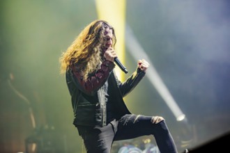 Nils Molin, singer of Amaranthe, live on Arcane Dimensions Tour 2026 at Munich's Zenith on 17.01