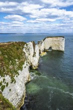 White Cliffs of Old Harry Rocks Jurassic Coast, Handfast Point, Dorset, UK