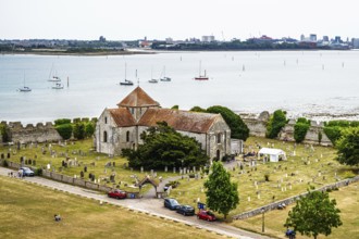 Ruins of Portchester Castle, Portchester, Fareham, Hampshire, UK