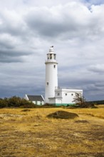 Hurst Point Lighthouse and Hurst Castle, Hurst Spit, Milford on Sea, Lymington, Hampshire, UK