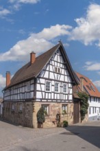 Historisches half-timbered house, Billigheim-Ingenheim, South Palatinate, Rhineland-Palatinate,
