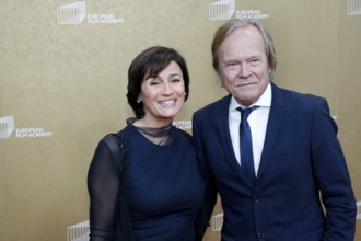 Sandra Maischberger and Jan Kerhart arriving at the European Film Awards at the House of World