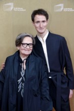 Agnieszka Holland and Idan Weiss arriving at the European Film Awards at the House of World