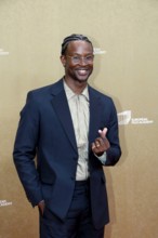 Akinola Davies Jr arriving for the European Film Awards at the House of World Cultures in Berlin on