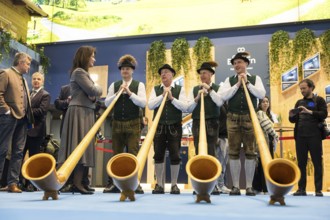 Michaela Kaniber (Minister of State for Food, Agriculture, Forestry and Tourism in Bavaria) stands
