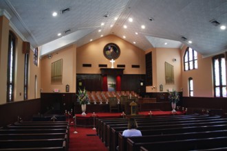 Interior view of a church in Atlanta known for Martin Luther King Jr, Atlanta, Georgia, USA