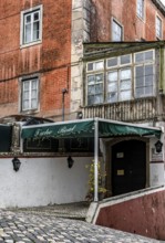 Vacant restaurant in the old town of Sintra, Lisbon, Portugal