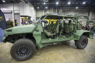 Detroit, Michigan USA - 15 January 2026 - GM Defense displayed its Infantry Squad Vehicle at the
