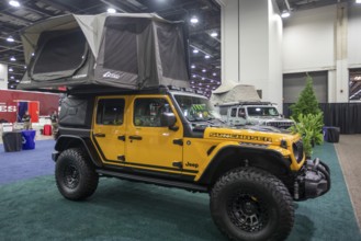 Detroit, Michigan USA - 15 January 2026 - The Jeep Sunchaser on display at the Detroit Auto Show