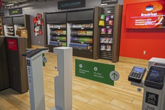 Detroit, Michigan USA - 14 January 2026 - The Motor City Mart convenience store at the Detroit Auto