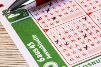 Toto 6aus45: Close-up of a game ticket