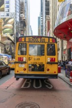 School bus, 234 W 42nd St, New York, USA