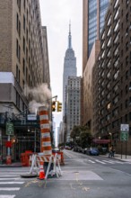 Sewer work, Empire State Building, New York, USA