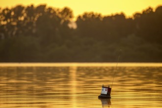 A measuring buoy of the NWLKN (Lower Saxony Water Management, Coastal Defence and nature park