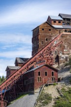 Kennicott Red Buildings, Kennicott Concentration Mill to extract copper from quarried rock,